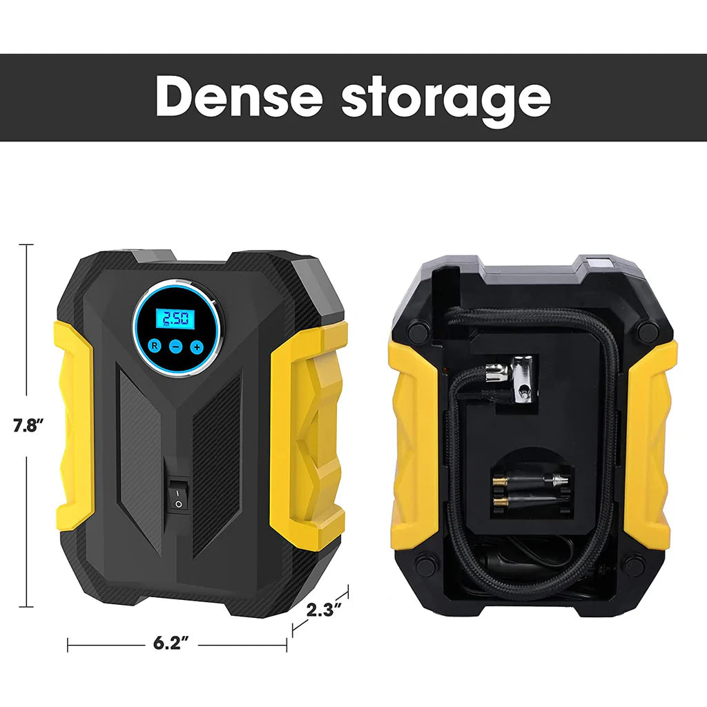 COMPRESOR DE AIRE DIGITAL PARA AUTO - INFLADORA PORTATIL