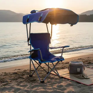 SILLA DE PLAYA MODERNA CON SOMBRILLA
