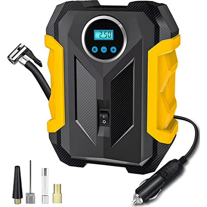 COMPRESOR DE AIRE DIGITAL PARA AUTO - INFLADORA PORTATIL