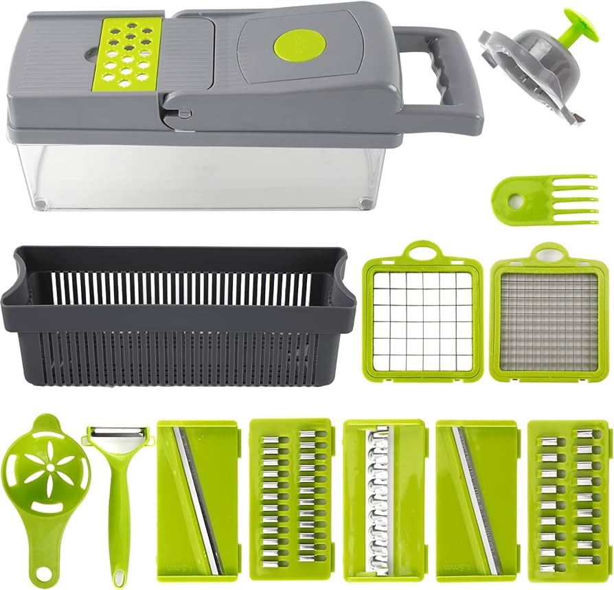 PICADORA DE VERDURAS 15 EN 1 - CORTADORA AJUSTABLE
