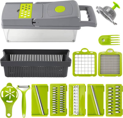 PICADORA DE VERDURAS 15 EN 1 - CORTADORA AJUSTABLE
