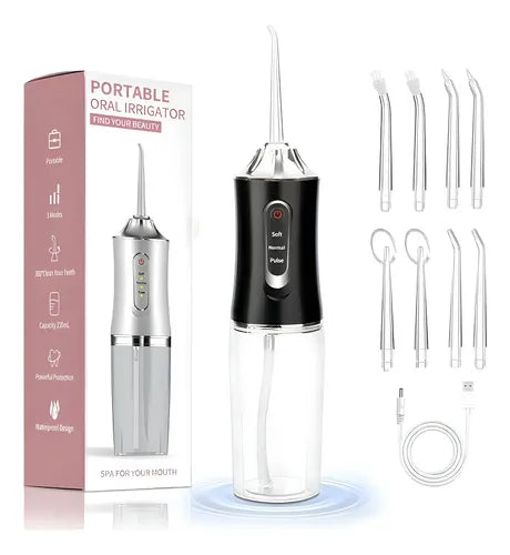 IRRIGADOR ORAL PORTÁTIL – LIMPIEZA DENTAL PROFESIONAL