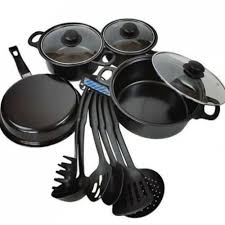 SET DE OLLAS + JUEGO UTENCILIOS DE COCINA (13PZ)