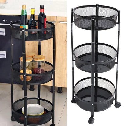 ORGANIZADOR REDONDO DE COCINA - 3 NIVELES