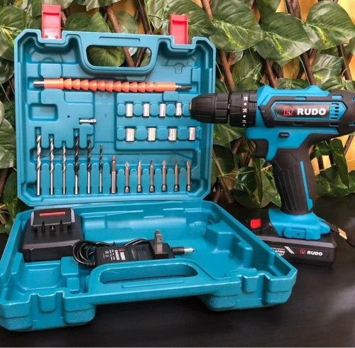 TALADRO RECARGABLE 12V - CAJA DE ACCESORIOS