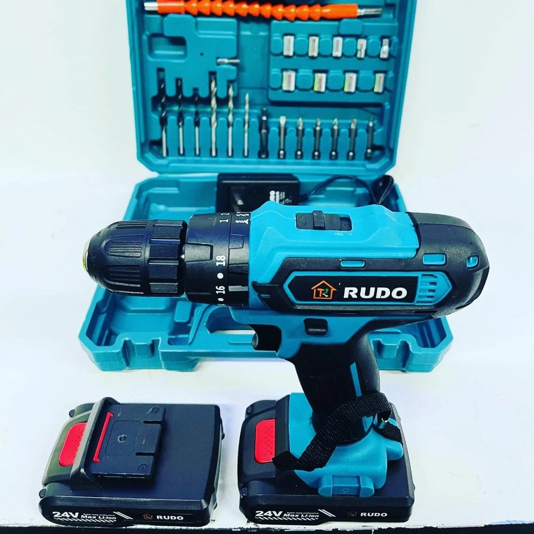 TALADRO RECARGABLE 12V - CAJA DE ACCESORIOS